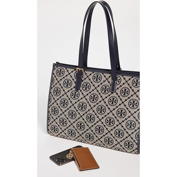 Tory Burch Women's T Monogram Jacquard Tote - Picture 3 of 5